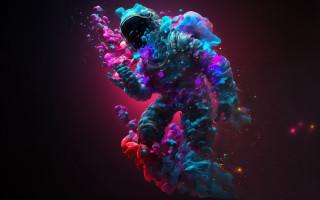 Colorful float nebula space galaxy - alberto seveso free wallpaper