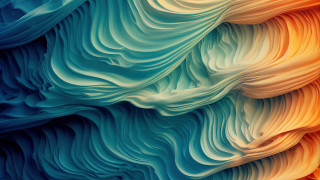 Colorful wavy lines fractals abstract - alberto seveso free wallpaper