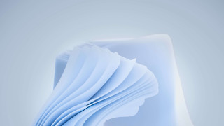 Blue abstract curved paper background - paper texture free wallpaper
