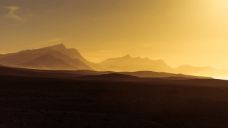 Mountain range yellow sky clouds - amir zand free wallpaper for desktop