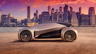 Futuristic car city sunset pink - a futuristic car free wallpaper