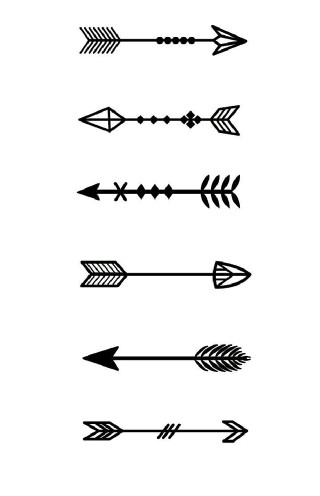 Four arrows different shapes sizes - carol bove free wallpaper for mobile