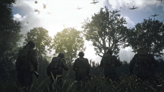 Soldiers walking forest planes flying - doc hammer free wallpaper