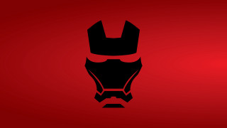 Helmet silhouette red background robot - half robot free wallpaper