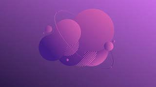 Purple shapes bauhaus flat geometric - geometric abstract art free wallpaper for desktop