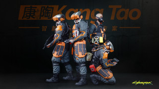 Three men techwear cobra helmet - tech wear free wallpaper