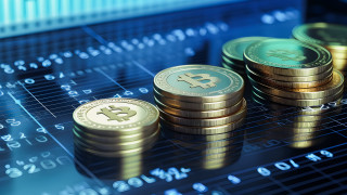 Coins calculator bargraph futurism stockphoto - 4k free wallpaper