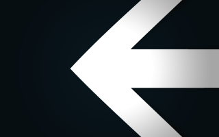 White arrow left black background - silver free wallpaper