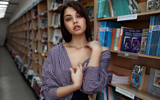 Library book shelf fashion portrait - book free wallpaper for desktop