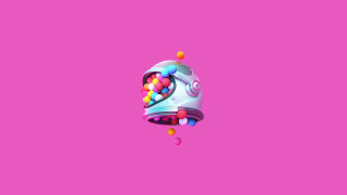 Colorful floating object pink surreal - surreal design free wallpaper
