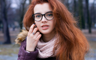 Eszter mattioni redhair glasses park - red hair and glasses free wallpaper