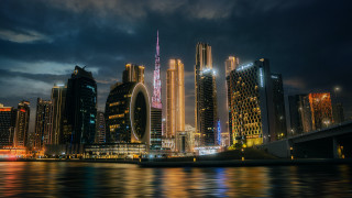 City skyline bridge river night 61 - a bridge and a river free wallpaper for desktop