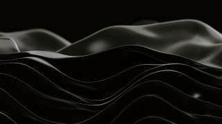 Wavy mountain range monochrome solo - smooth free wallpaper for desktop