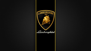 Lamb logo black background gold 2 - a black background free wallpaper for desktop