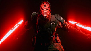 Red mask armor lightsaber energysword - his hands out free wallpaper for desktop