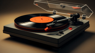 Record player case table top - a record free wallpaper