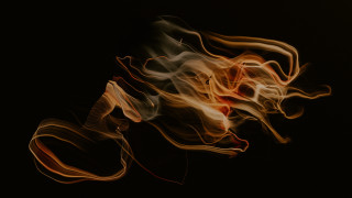 Fire swirls volumetric lights generative - volumetric free wallpaper