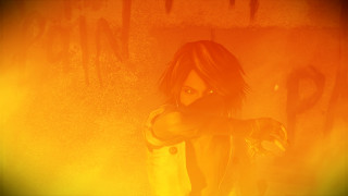 Woman gun yellow room graffiti - the wall free wallpaper for desktop