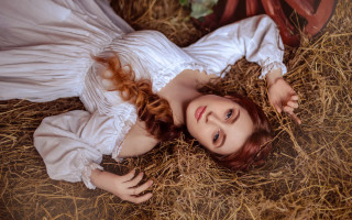 Woman hay resting pre raphaelite - pre free wallpaper