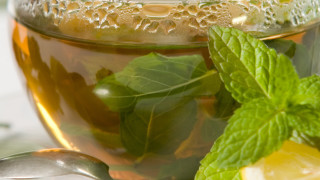 Green tea lemon jar spoon - a glass jar free wallpaper
