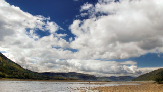 Hudson river hills clouds surfboard - a few hill free wallpaper