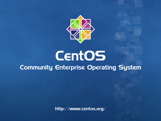Blue background centos logo cedric - free technology wallpaper