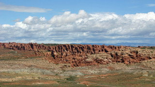Desert rock formation sky clouds 2 - ambrose mccarthy patterson free wallpaper