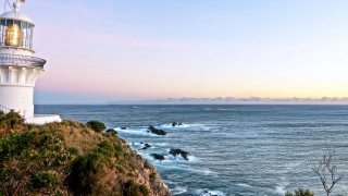 Lighthouse cliff ocean sunset australian - free sunset wallpaper