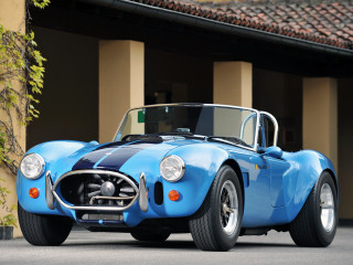 Blue sports car cobra puzzle - a red roof free wallpaper