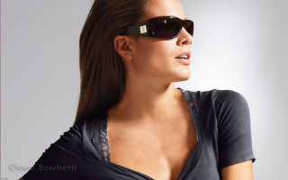 Woman sunglasses black shirt white - bettina heinenayech free wallpaper