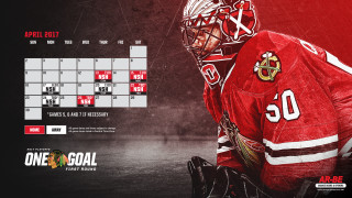 Hockey player red uniform calendar - a hockey player free wallpaper for desktop
