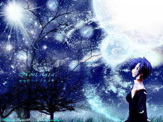 Gothic anime astronaut moon stars - aya goda free wallpaper for desktop