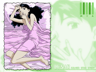 Woman bed pink blanket green - vertical free wallpaper for desktop