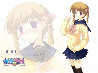 Girl sailor outfit twin braids - chizuko yoshida free wallpaper