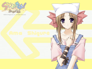 Anime girl sailor hat cat - anime style free wallpaper for desktop