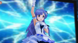 Woman dress screen blue background - a white glove free wallpaper