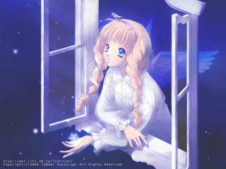 Alice prin gothic anime night - a storybook illustration free wallpaper