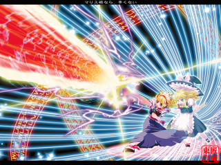 Anime girls fireworks battle magic - a anime scene free wallpaper