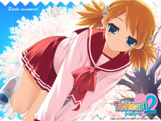 Anime girl red bow white 2 - her chest free wallpaper