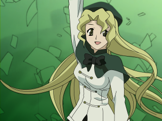 Blonde woman sword hat smile - long blonde hair free wallpaper