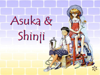 Asuka shinji eizan kikukawa manga - a couple of people free wallpaper