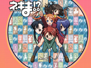 Anime group colorful tiles question - a background free wallpaper