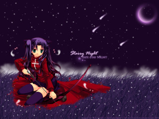 Girl red dress sitting moon - her hand and a moon in the background free wallpaper
