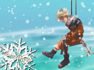 Snowy rope swinging man flower - nearby free wallpaper