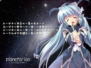 Anime whitehair blue dress sword - official art free wallpaper for desktop