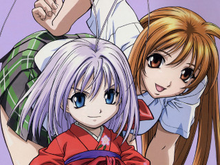 Anime kiyukawa hugging girls manga - the others head and the other free wallpaper