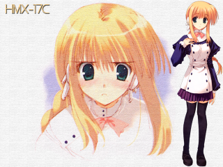 Blonde girls portrait remodernism robot - black pants free wallpaper for desktop