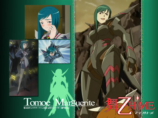 Blue haired woman sword green - a picture of a woman free wallpaper