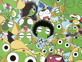 Cartoon women green monsters pop - a black face free wallpaper