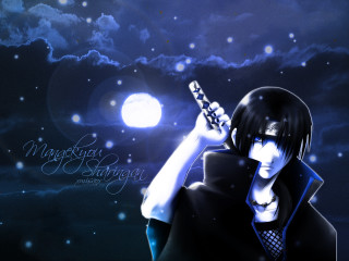 Anime hero fullmoon sword clouds - a anime character holding free wallpaper